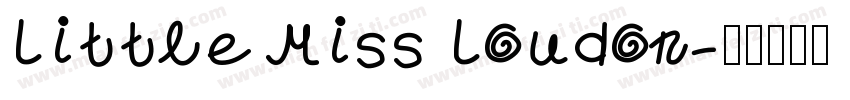 Little Miss Loudon字体转换